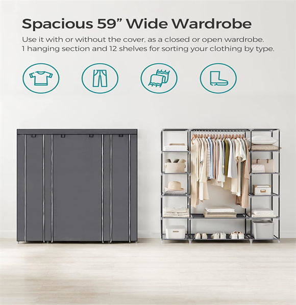portable cloth wardrobe